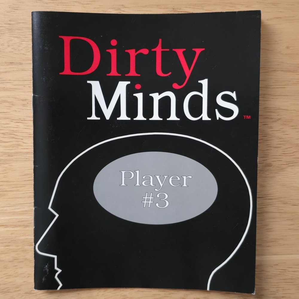 Dirty Minds‎ 1990 Player #3 Puzzle Booklet Replacement Pieces Parts Game Rules